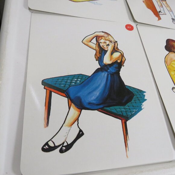 Peabody 60s People at home (6) cards Vintage Artwork - Picture 10 of 11